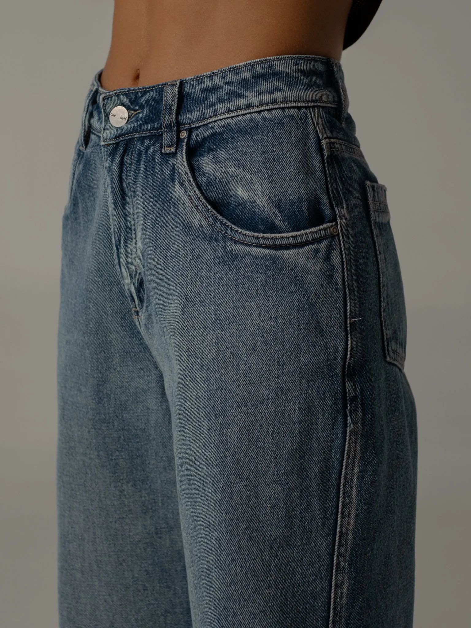 TWIST WIDE JEAN  - CLASSIC BLUE