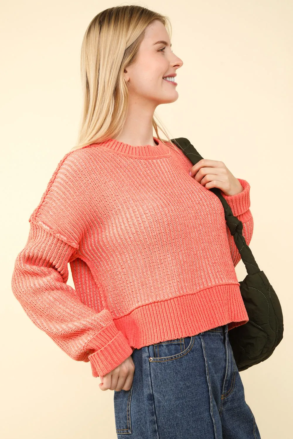 Two Tone Striped Casual Stripe Sweater