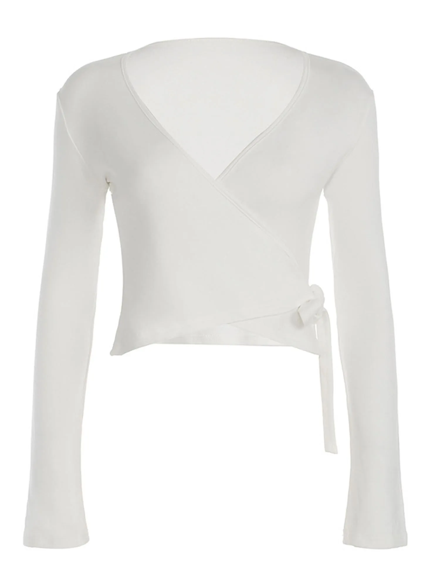 V Neck Wrap Top