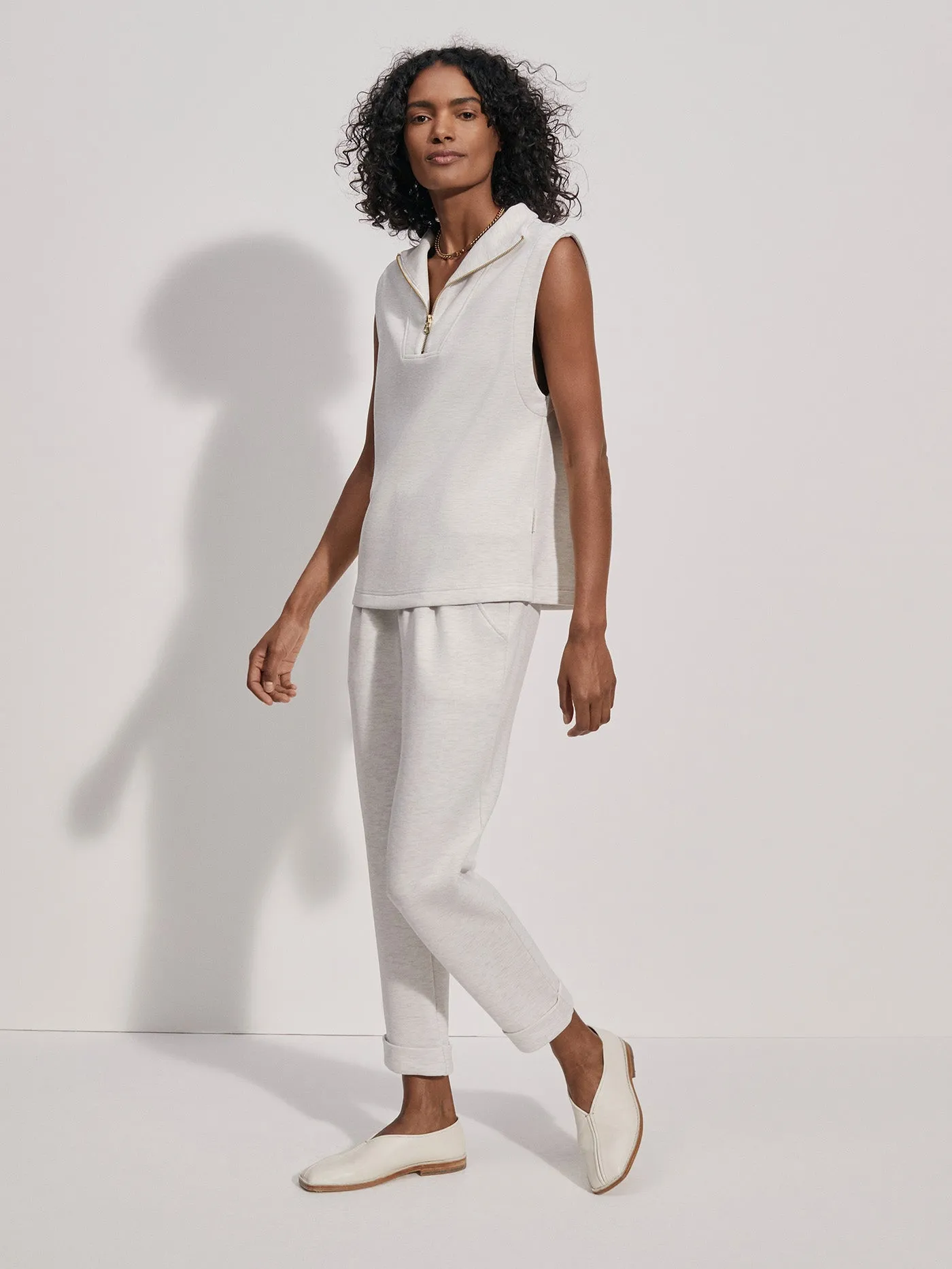 Varley Magnolia Half Zip Tank