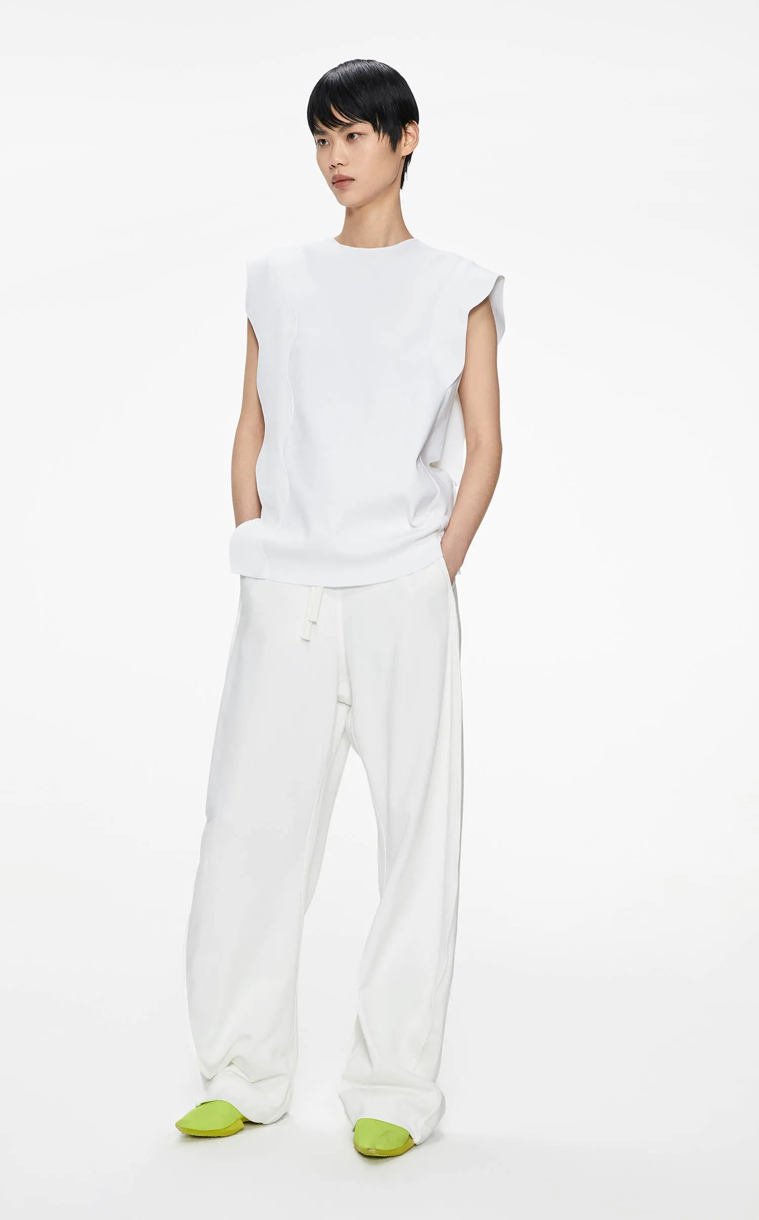 Vest / JNBY Loose Fit V-Neck H-Line Knit Vest