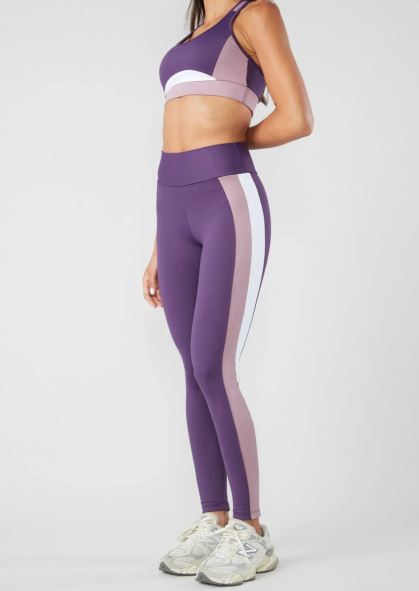 VICKY HIGH-WAISTED FULL-LENGTH LEGGING - FIG