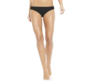 Vince Camuto Swimwear Womens Black Solid Low-Rise Bikini Bottoms Size Large