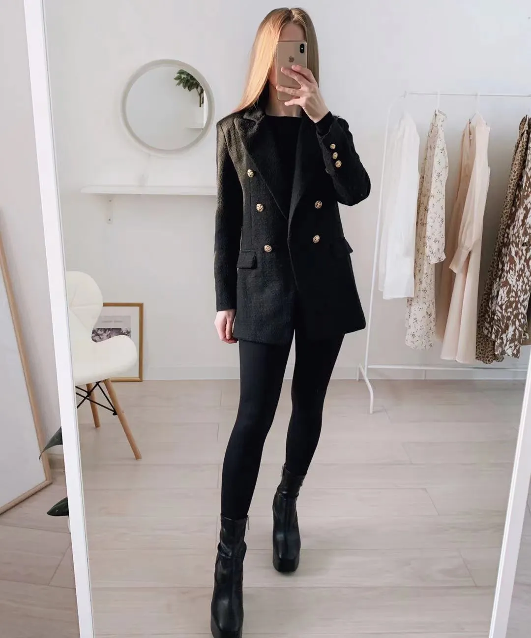 Vintage Female Outerwear Chic Tops