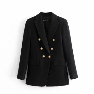 Vintage Female Outerwear Chic Tops