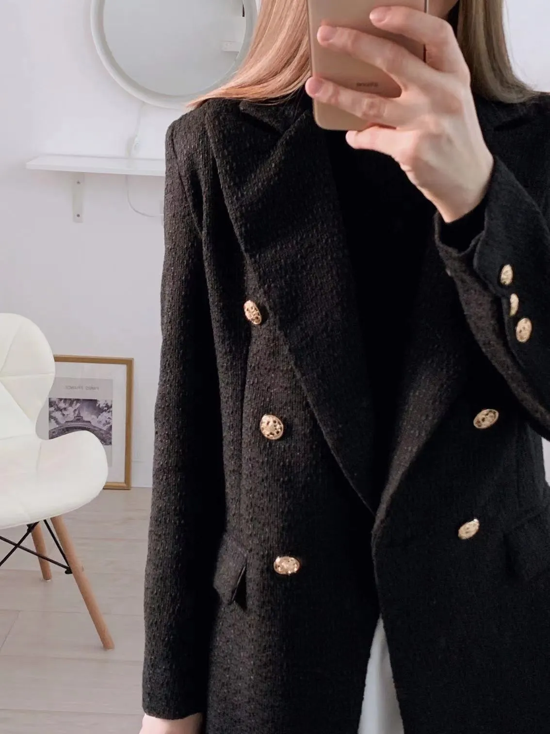 Vintage Female Outerwear Chic Tops
