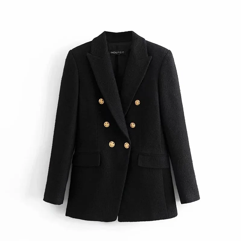 Vintage Female Outerwear Chic Tops