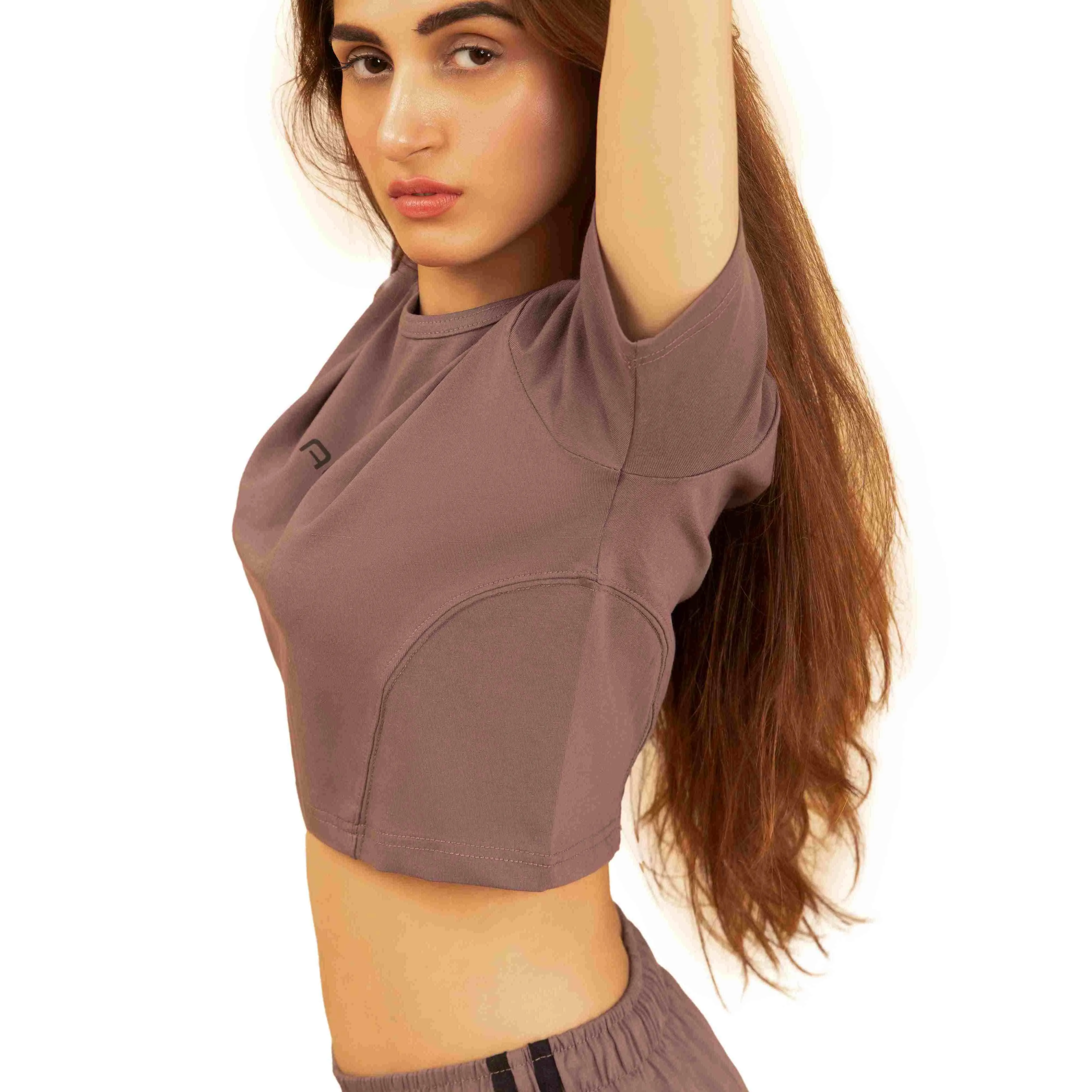Vivid Crop Top - Brown