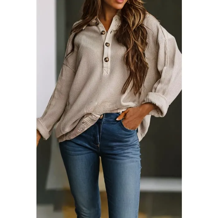 Waffle Loose Top