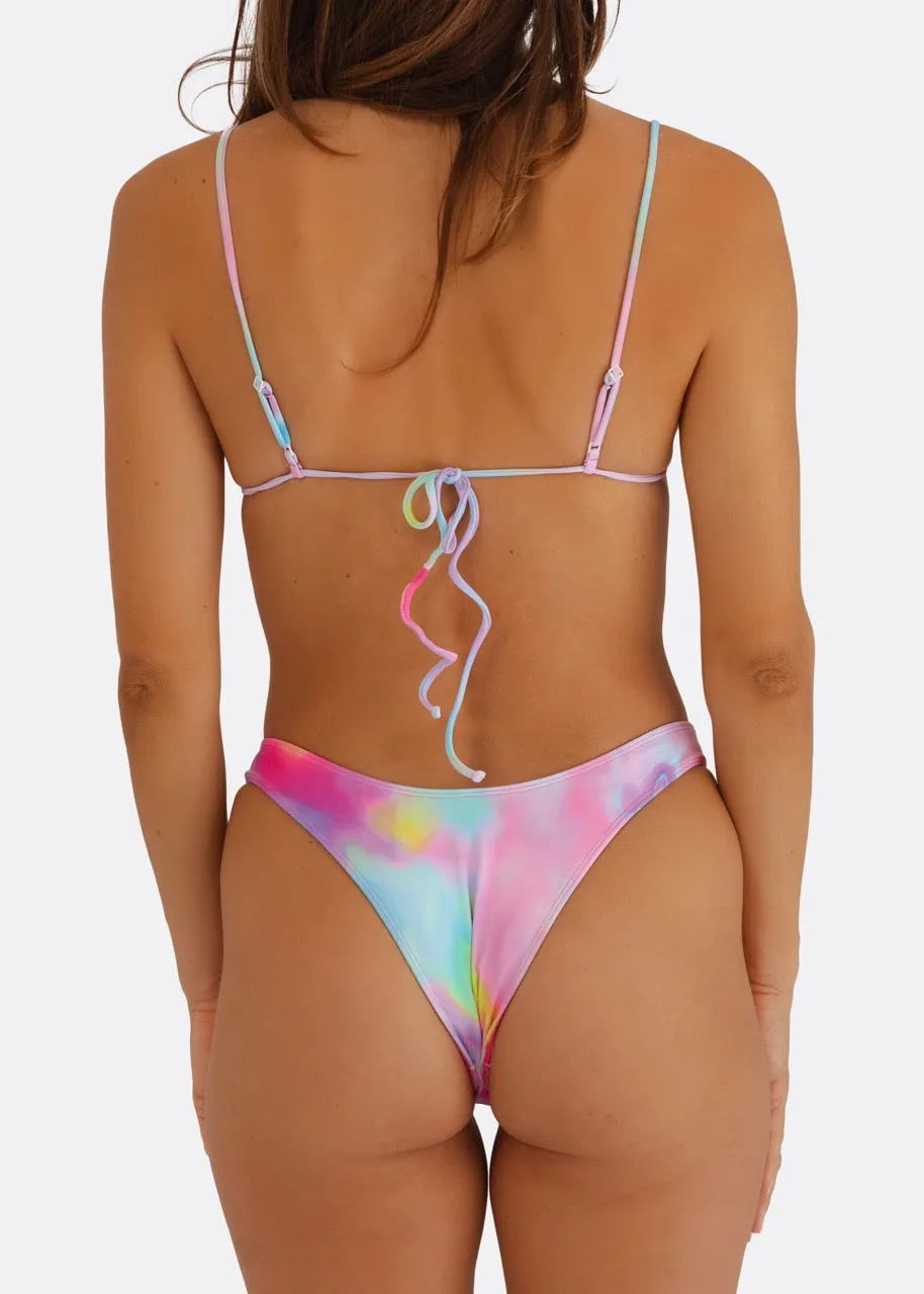 WALL STREET BRIEF Bikini Bottom - Caribbean Dream Print