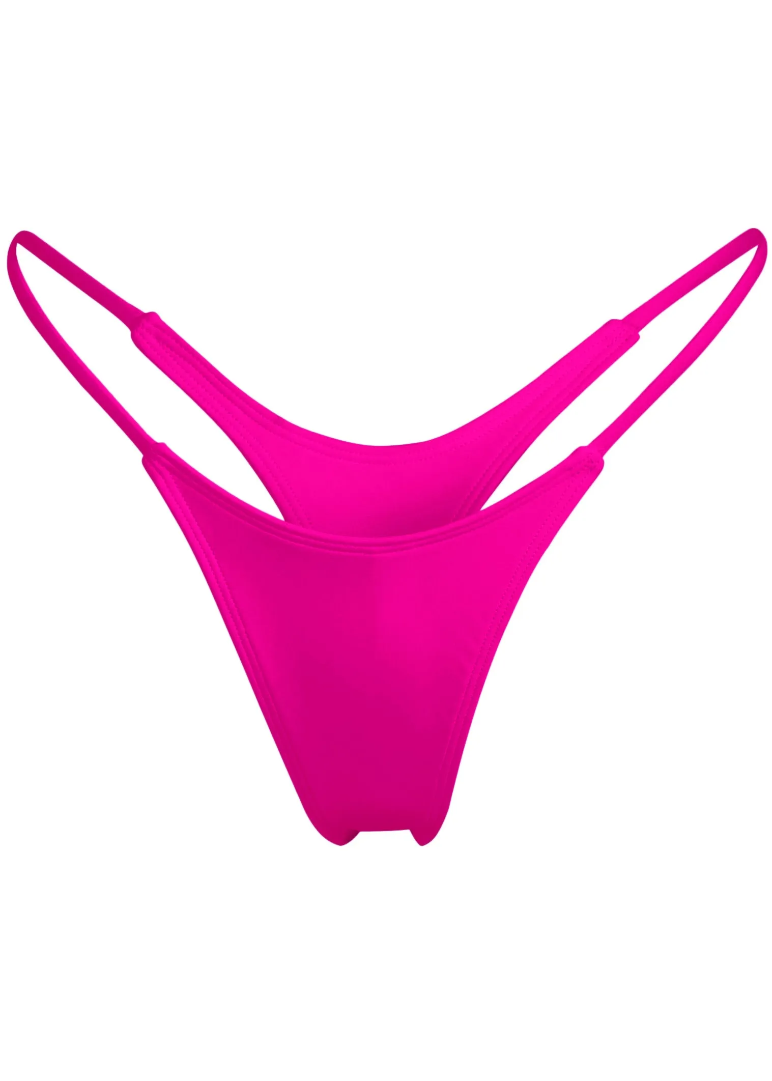 WALL STREET THONG Bikini Bottom- Grenada Hot Pink