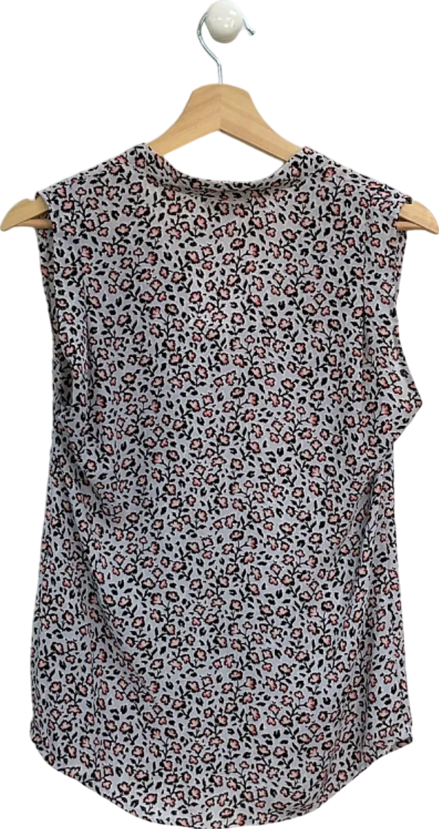 Warehouse Multicolour Floral Print Sleeveless Top UK 8