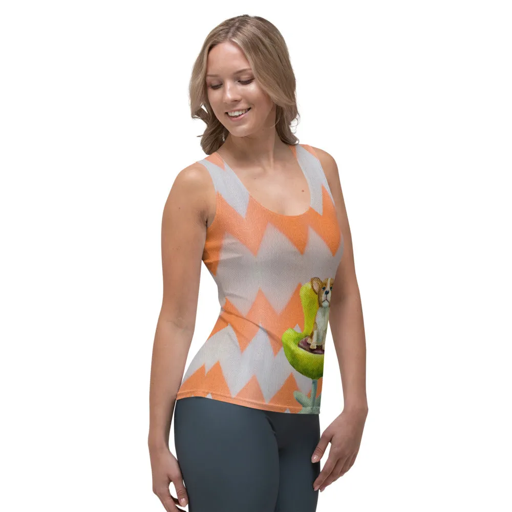 Whimsy Fit "Corgi" Tank Top