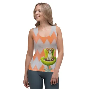 Whimsy Fit "Corgi" Tank Top