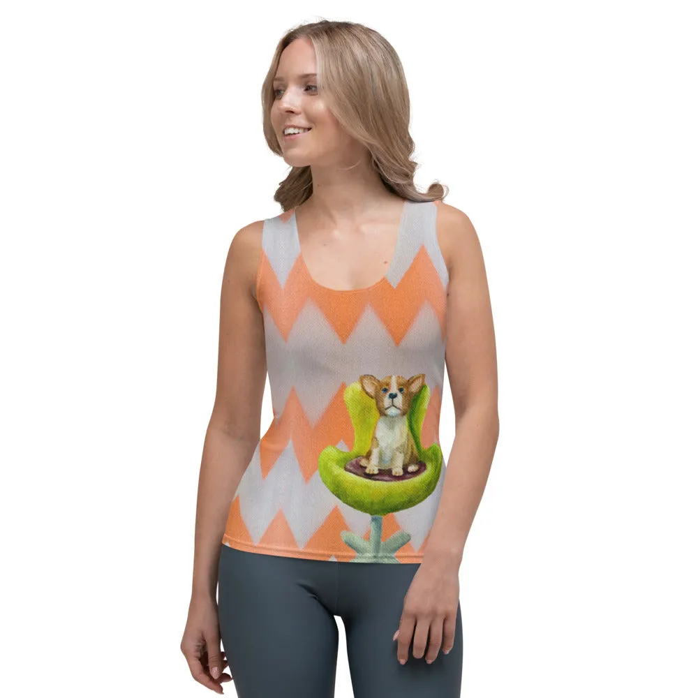 Whimsy Fit "Corgi" Tank Top