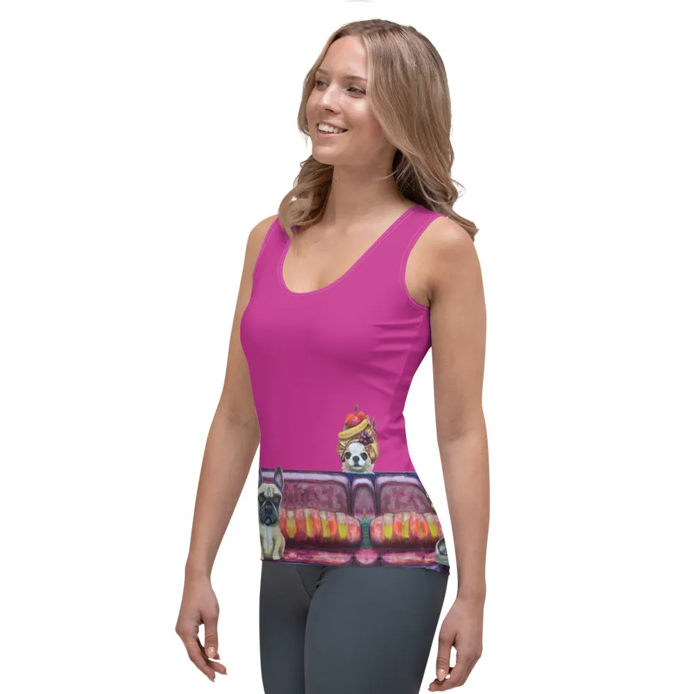 Whimsy Fit "Salon Dogs" Tank Top