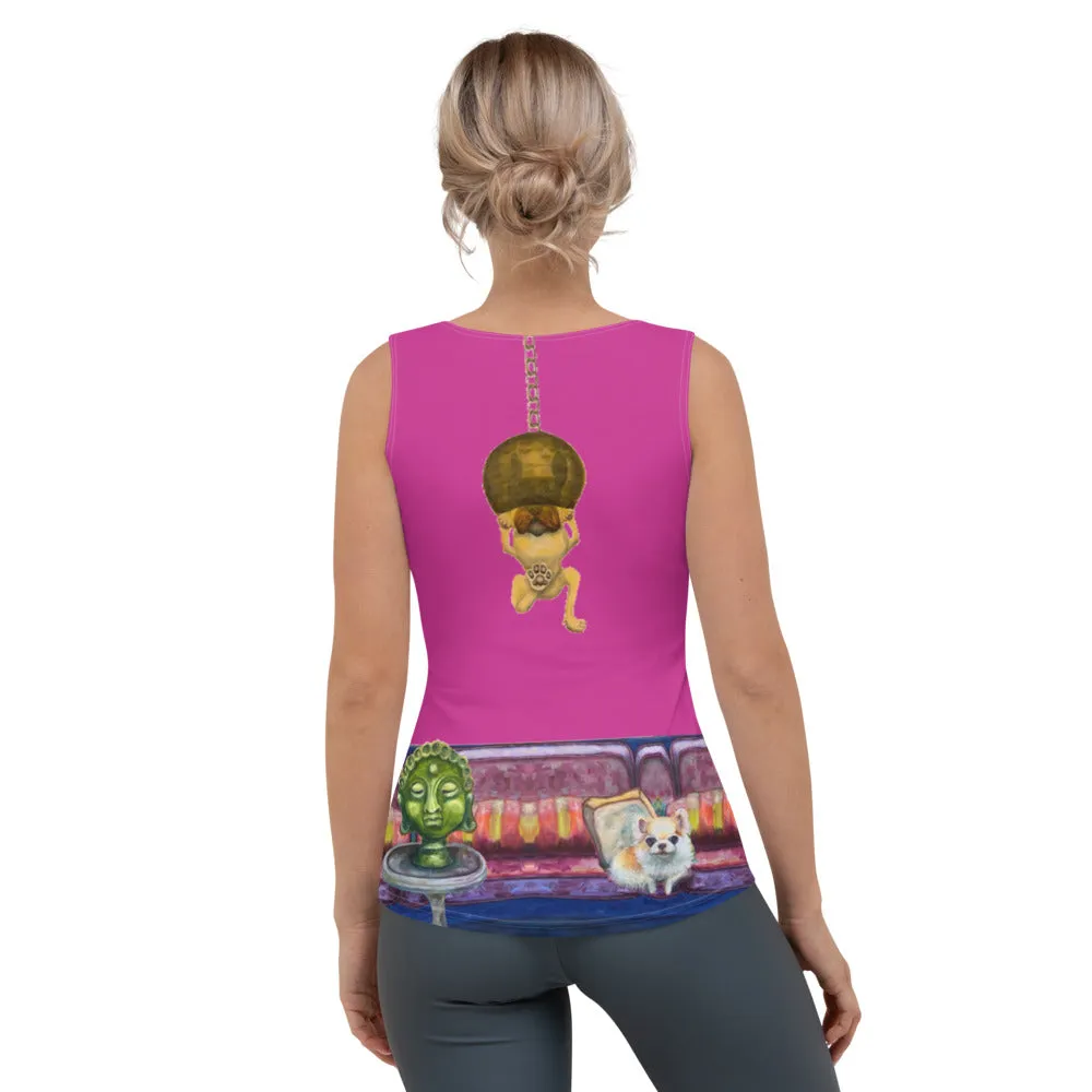 Whimsy Fit "Salon Dogs" Tank Top