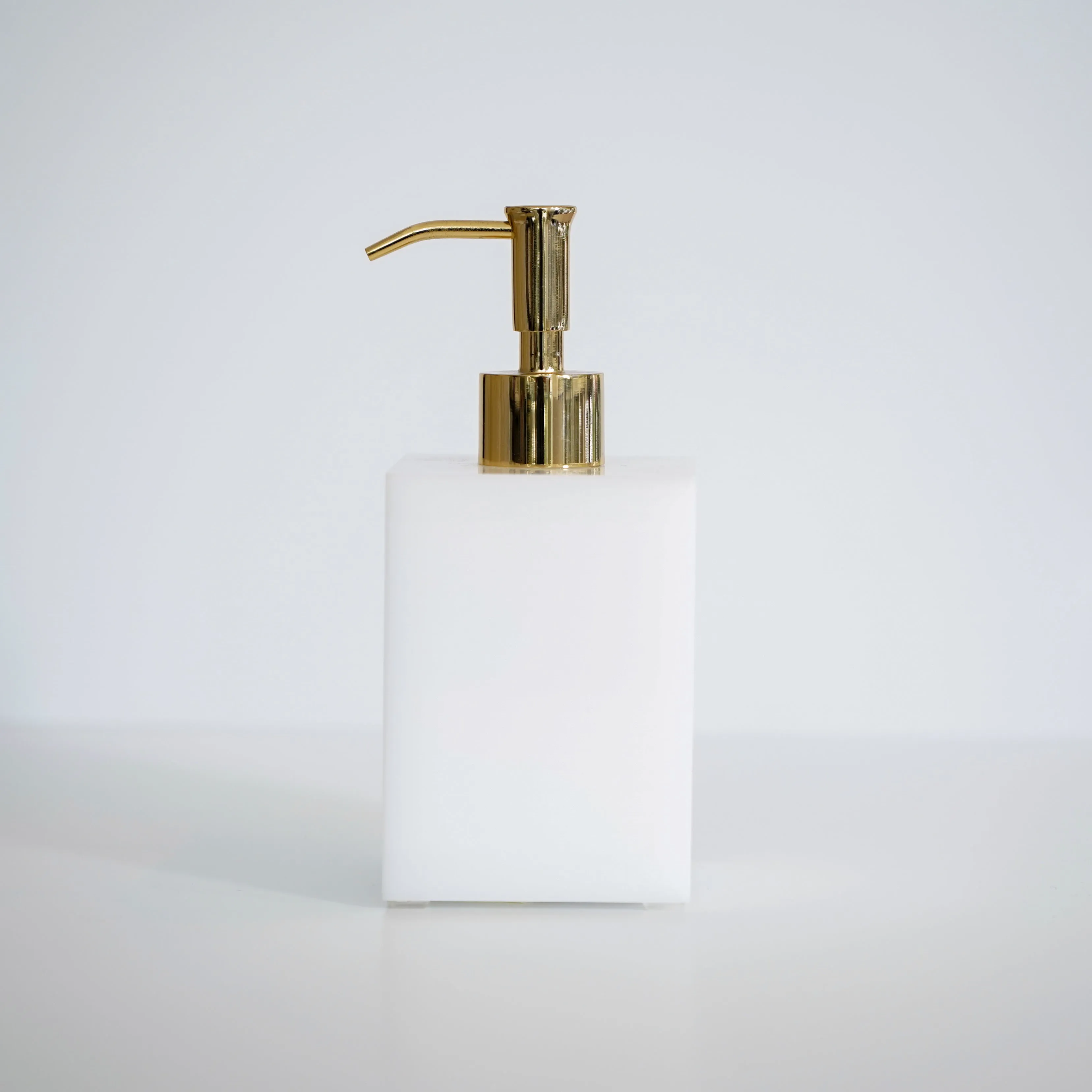 White Lucite Bath Accessories