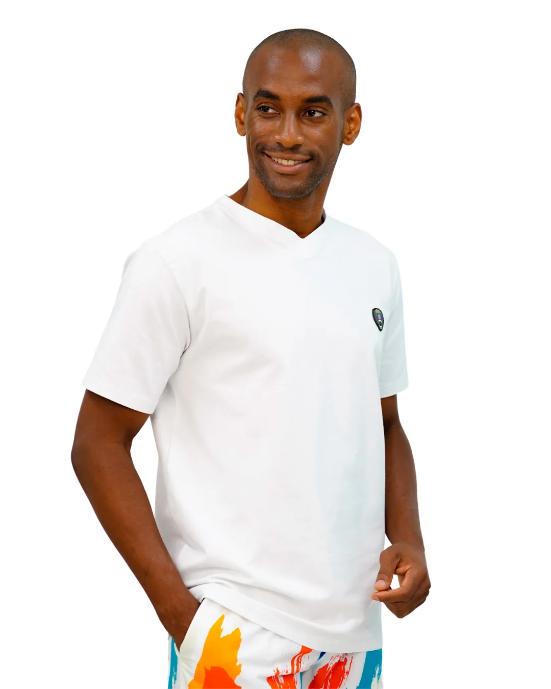 WHITE V NECK