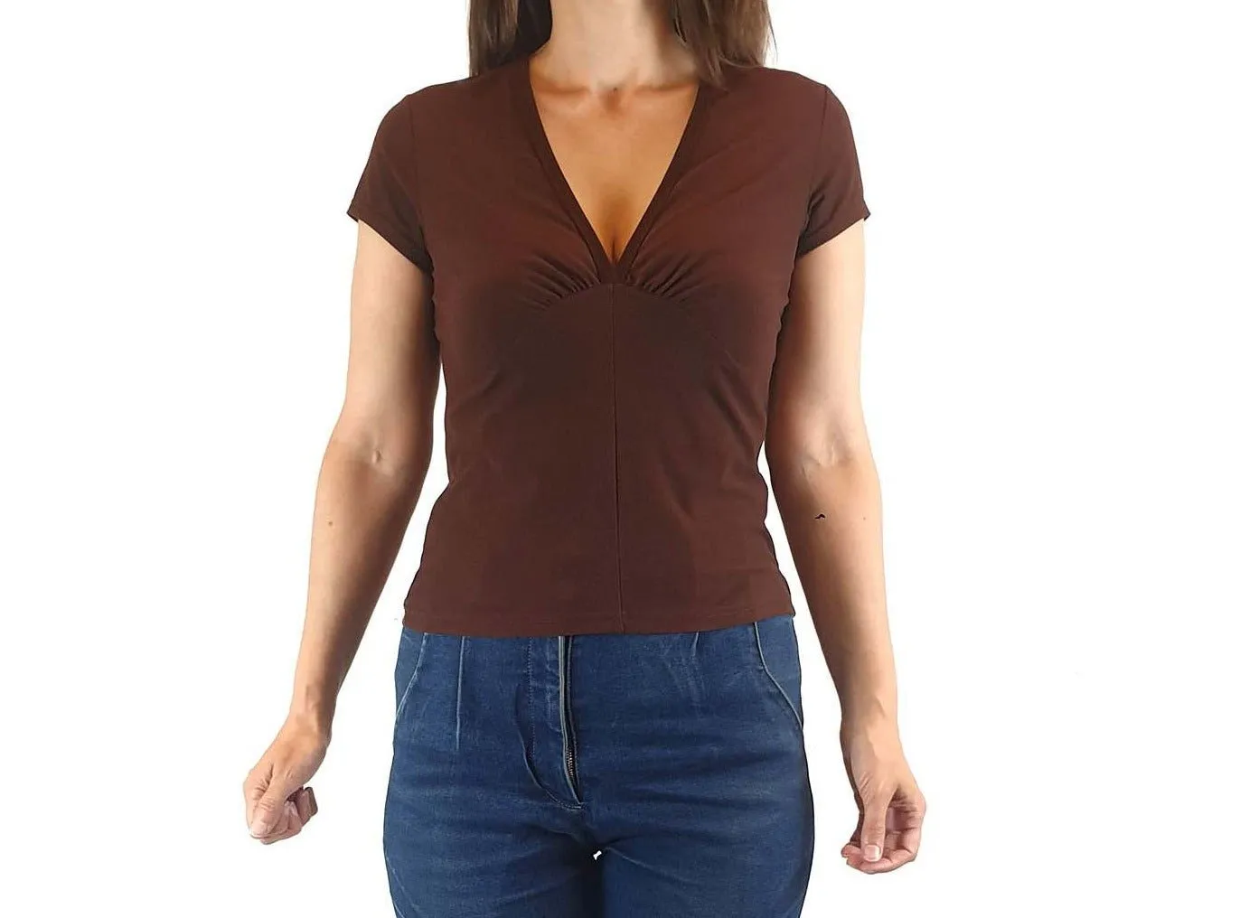 Wild Child brown tee shirt size L (tiny fit, best fits size 8)