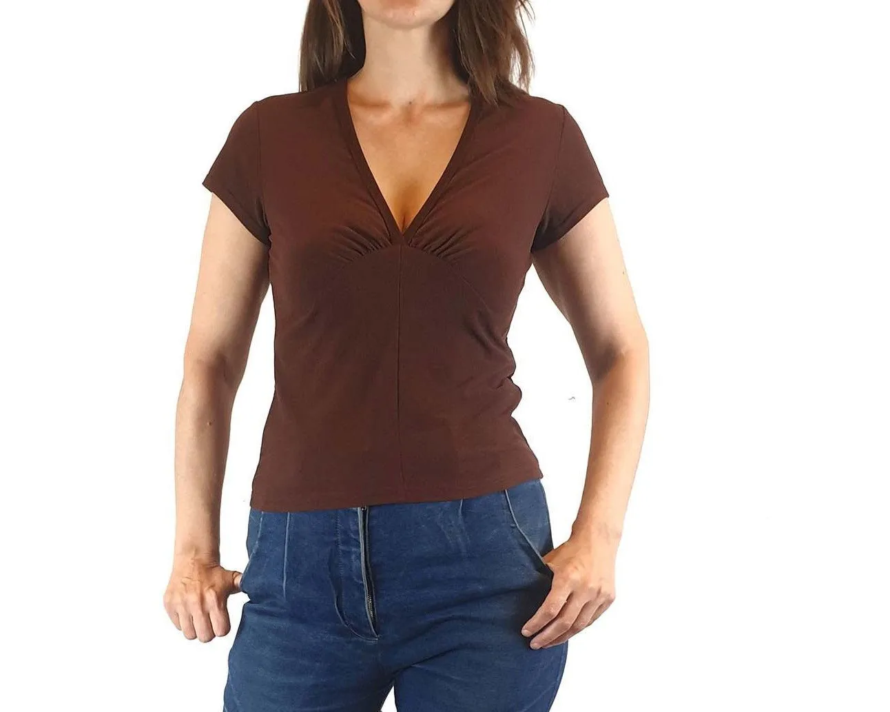 Wild Child brown tee shirt size L (tiny fit, best fits size 8)