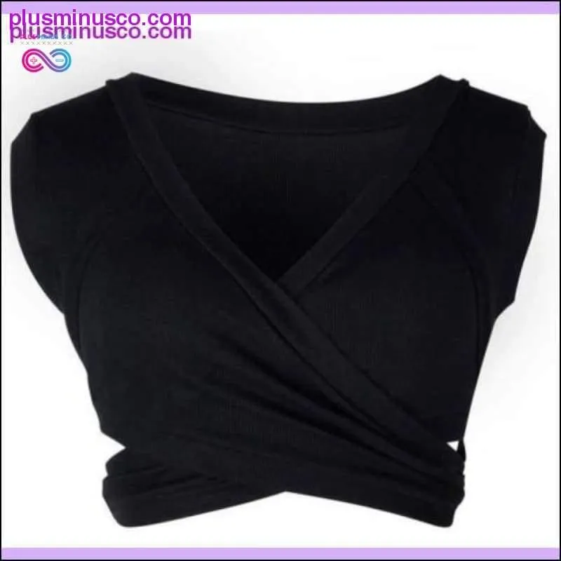 Women Casual Sleeveless Tank Tops Bandage Vest Crop Tops