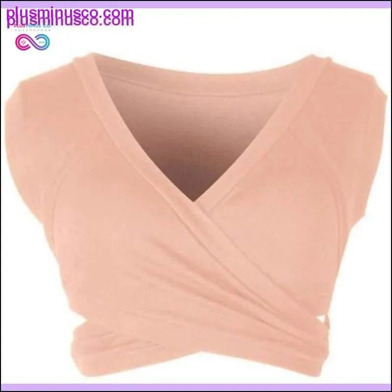 Women Casual Sleeveless Tank Tops Bandage Vest Crop Tops