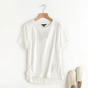 women khaki basic cotton T shirt short sleeve O neck tees ladies casual tee shirt street wear top