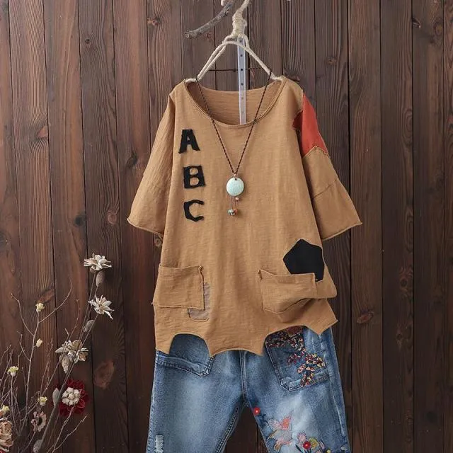 Women Loose Casual Tops T-Shirt