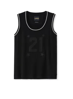 Women's Basketball Tank In Black