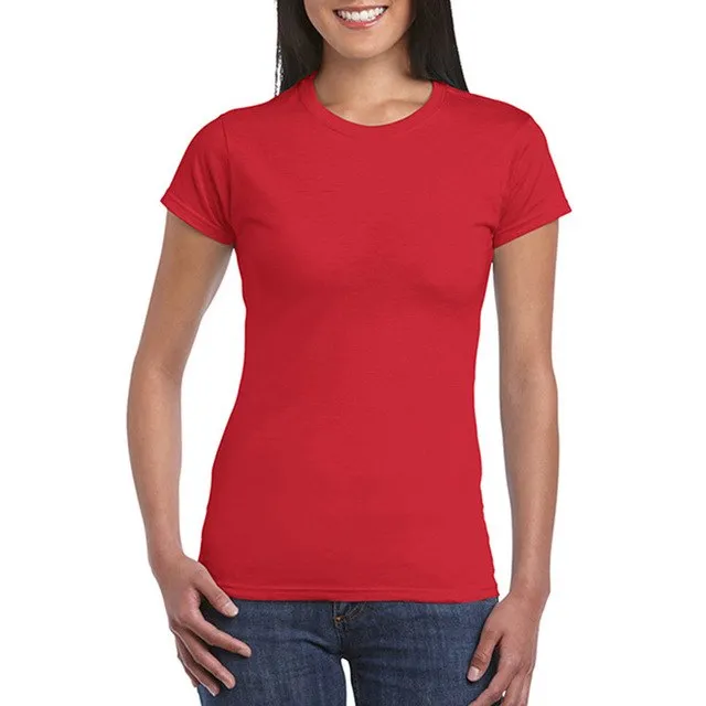 Womens Black White basic t-shirt Short Sleeve Fitting T Shirts Cotton Casual Tops Soft Breathable Classic Crew Collar Tees