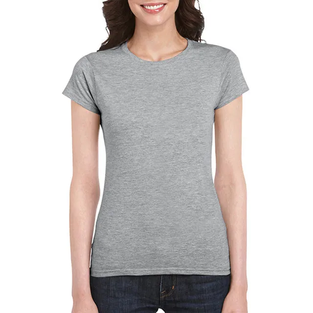 Womens Black White basic t-shirt Short Sleeve Fitting T Shirts Cotton Casual Tops Soft Breathable Classic Crew Collar Tees