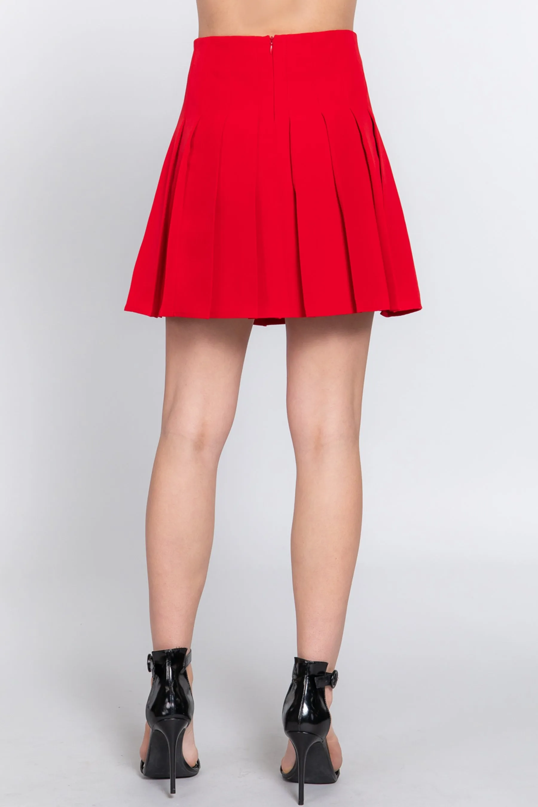 Women's Classic Pleated Mini Skirt – Lightweight and Versatile Style ZS13984C28 $10Each