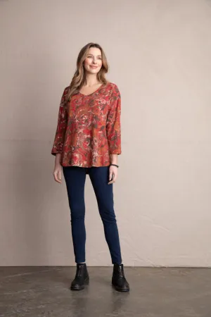 Women's Habitat | Floral Print Swing Top | Spiced Floral