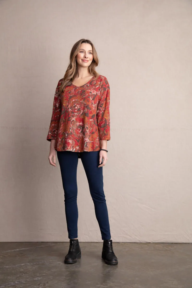 Women's Habitat | Floral Print Swing Top | Spiced Floral