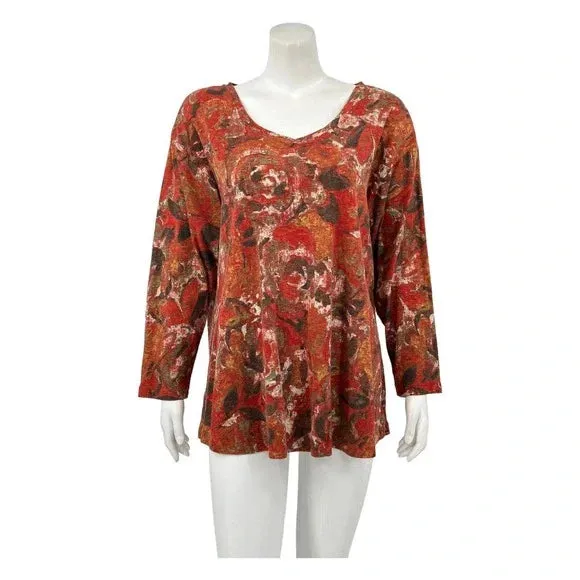 Women's Habitat | Floral Print Swing Top | Spiced Floral