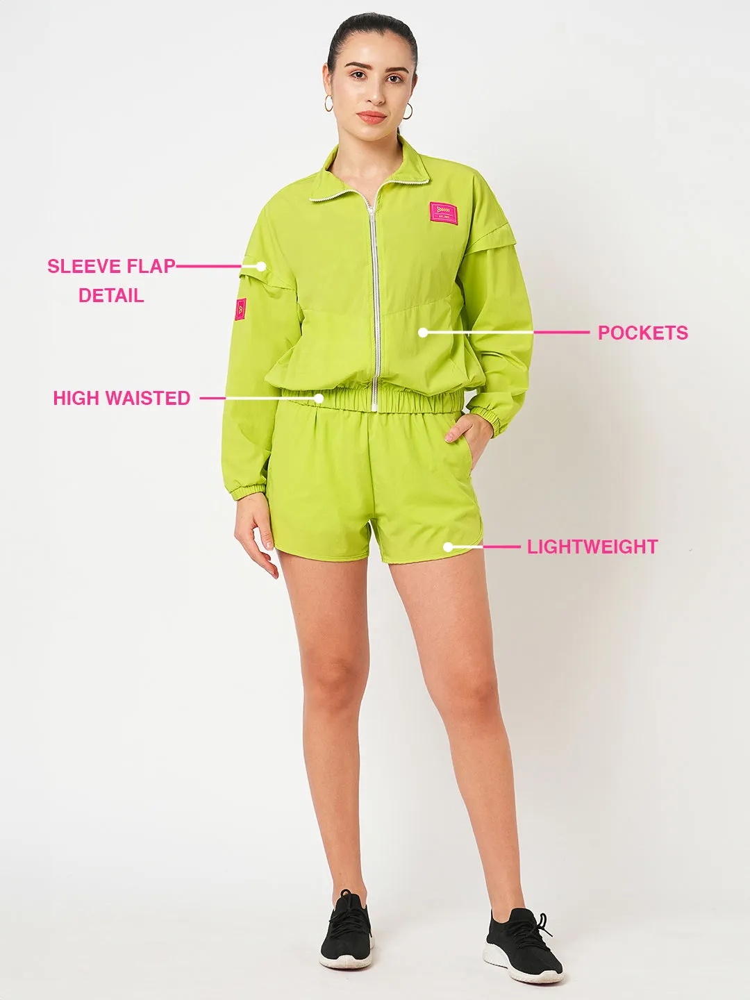 Workin' It Neon Jacket Set