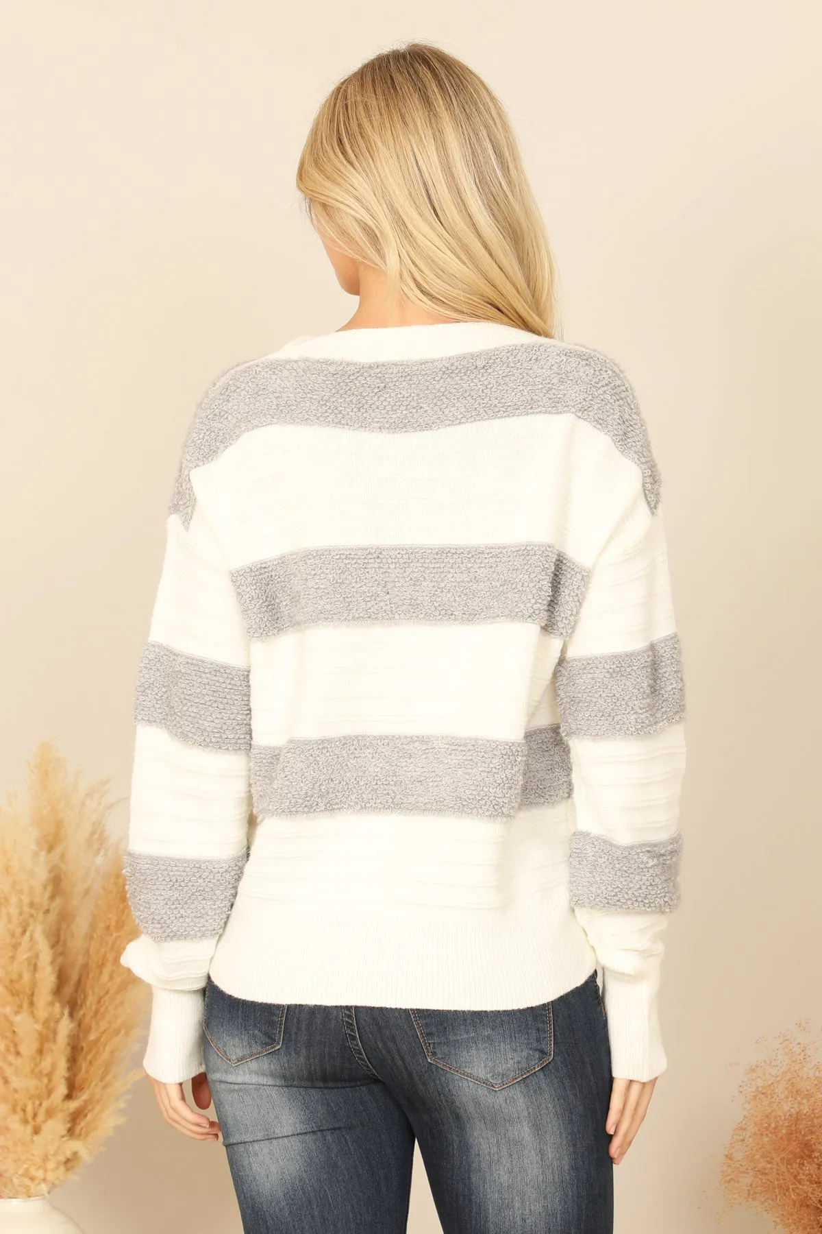 WRAP KINTTED SWEATER