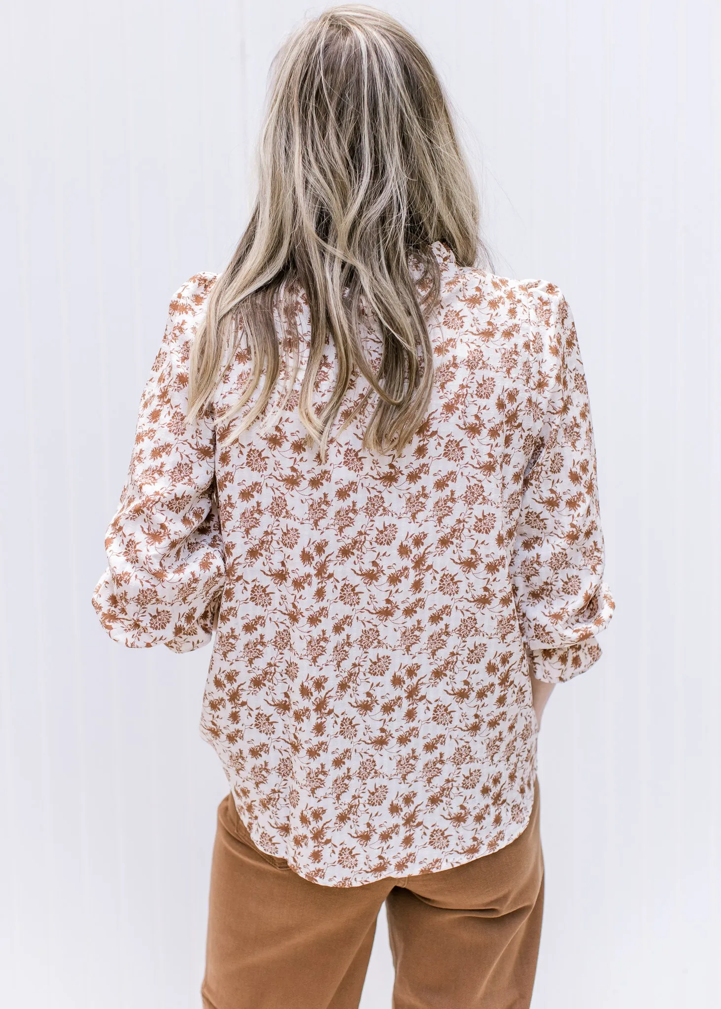 X Smocked Fall Color Top
