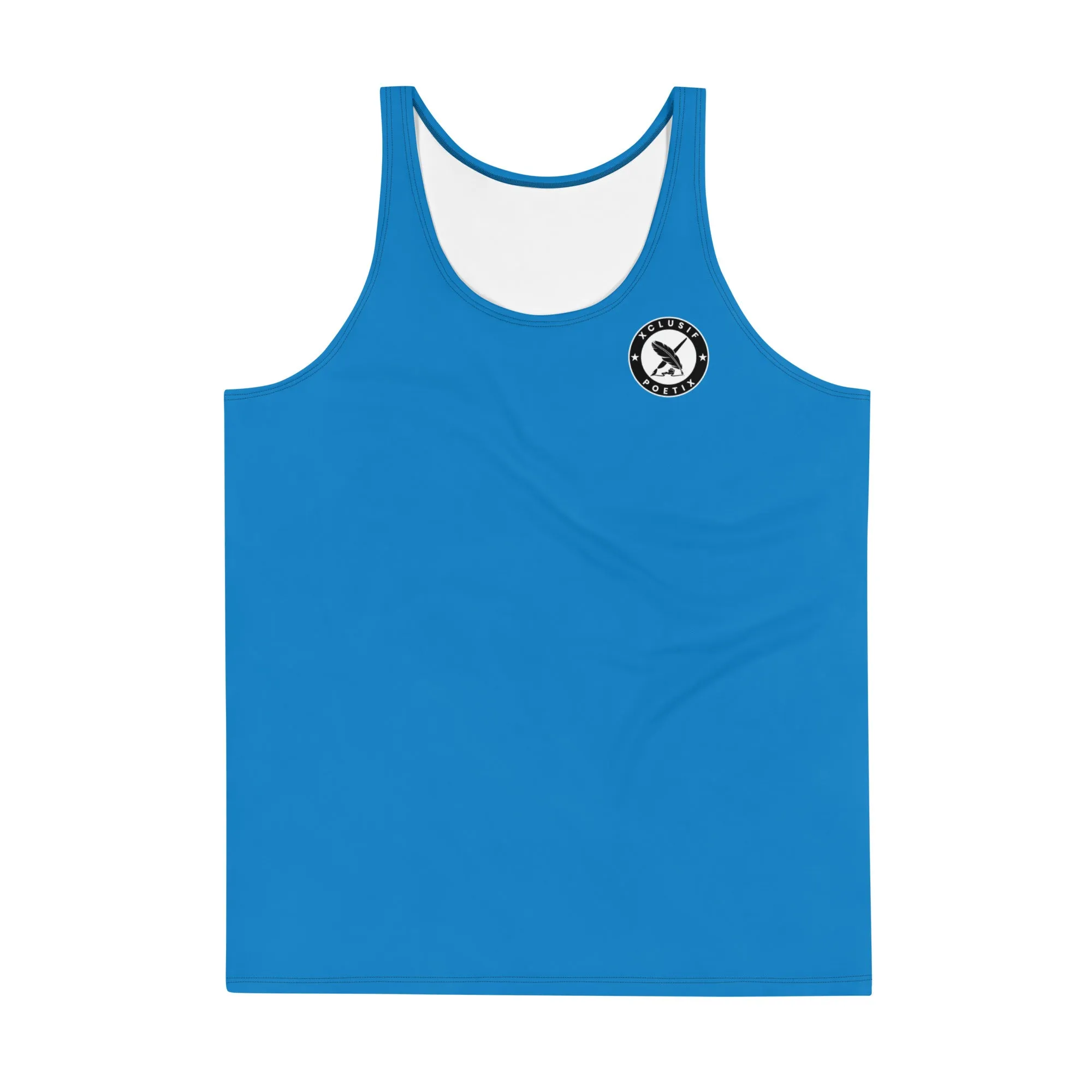 XCLUSIF POETIX BLUE & BLACK LOGO Unisex Tank Top