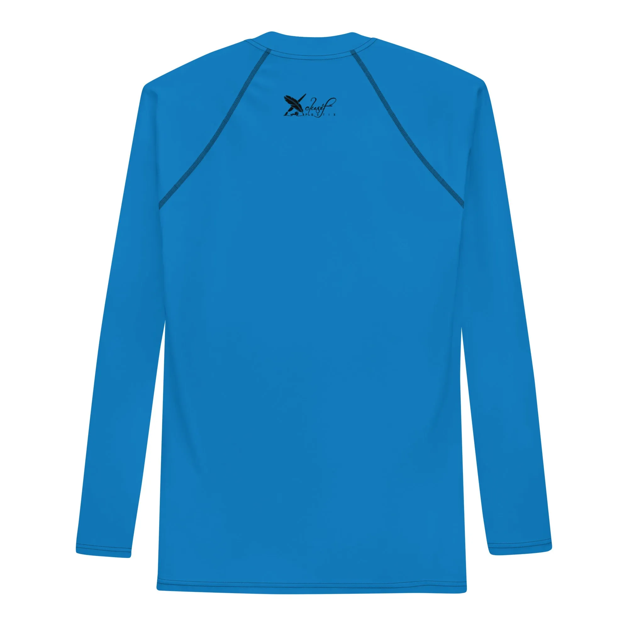 XCLUSIF POETIX BLUE & BLACK Men's Rash Guard