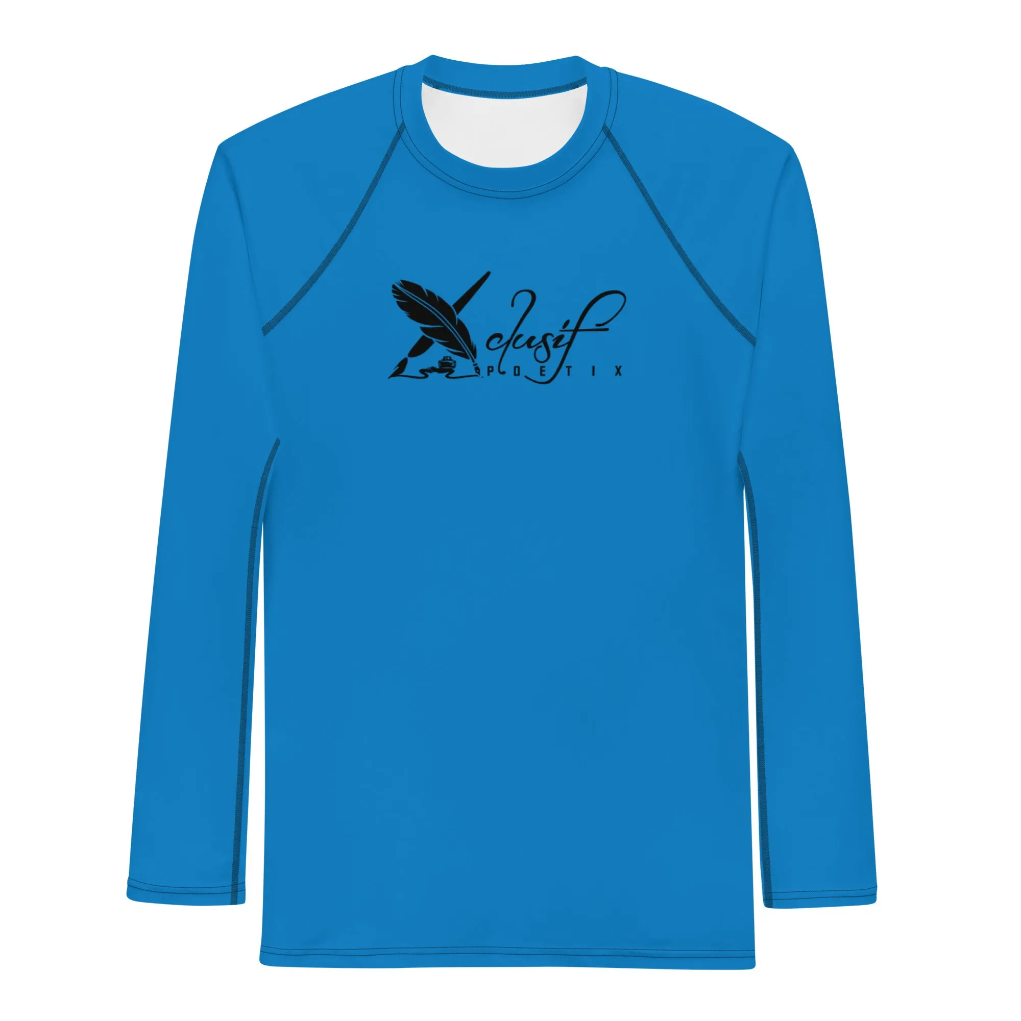 XCLUSIF POETIX BLUE & BLACK Men's Rash Guard