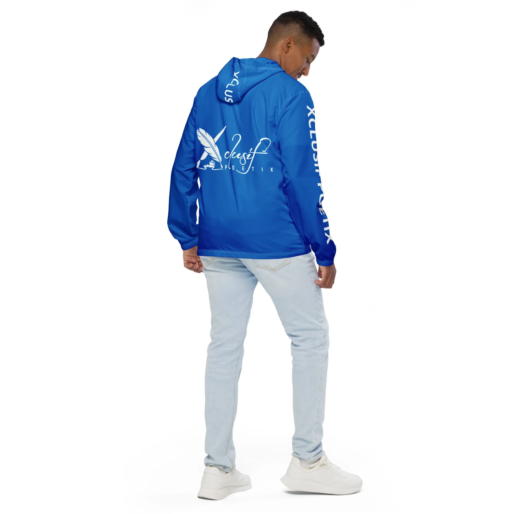 XCLUSIF POETIX BLUE & WHITE Men’s windbreaker