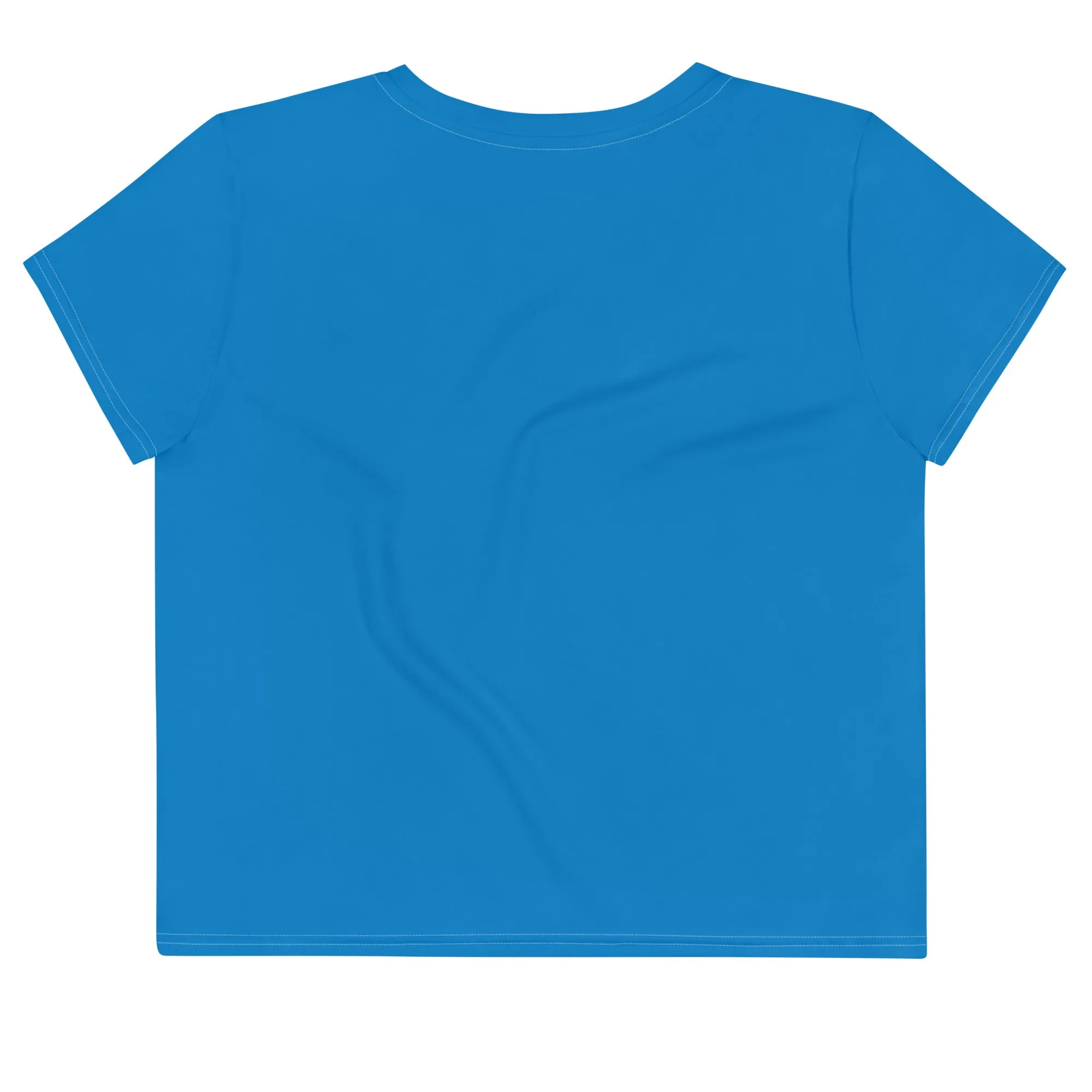 XCLUSIF POETIX BLUE & WHITE Women's Crop Tee