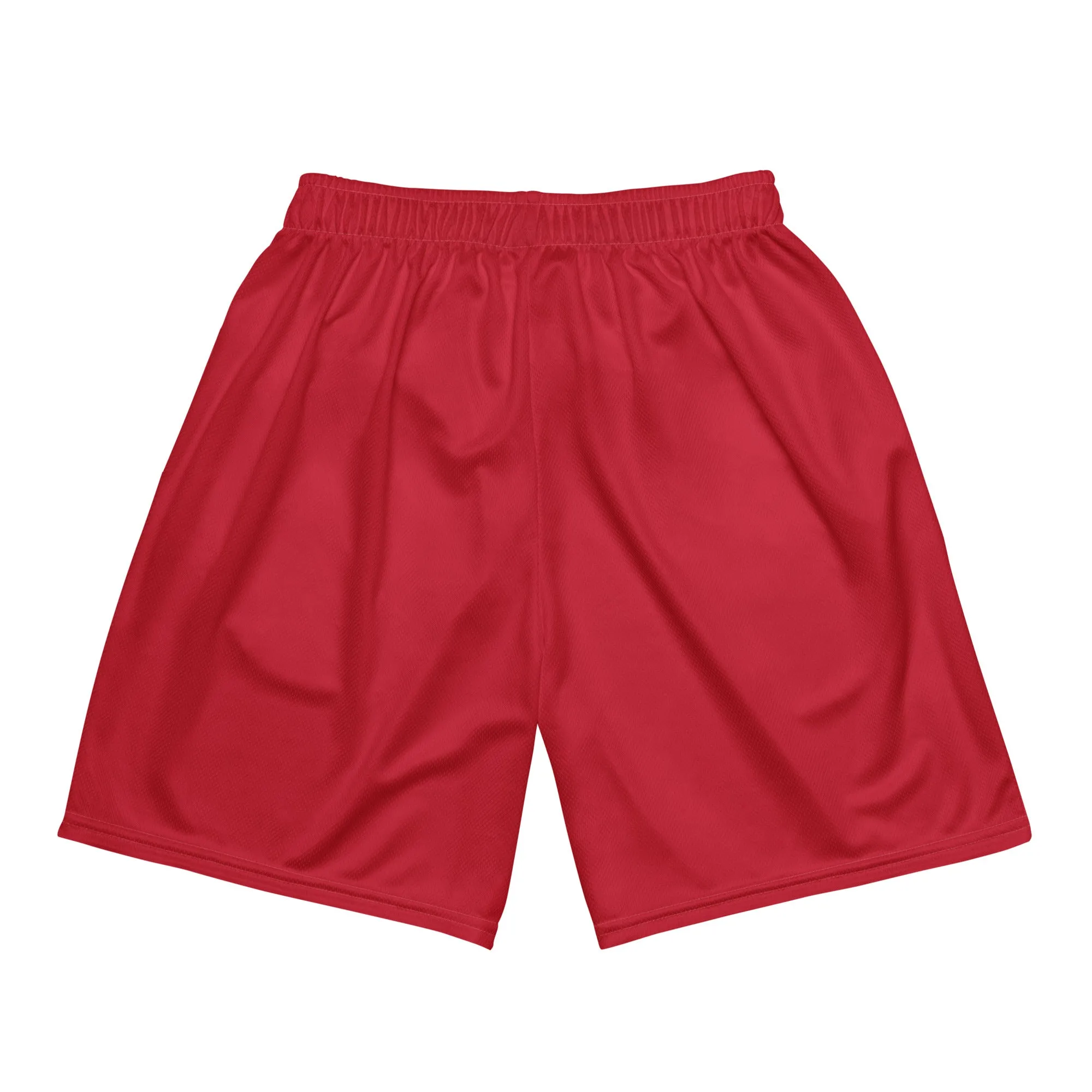 XCLUSIF POETIX RED & WHITE Unisex mesh shorts