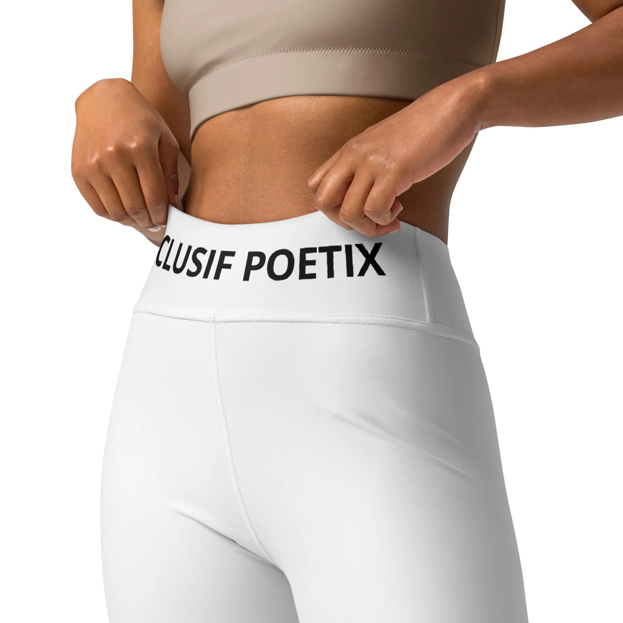 XCLUSIF POETIX WHITE & BLACK Women's Leggings