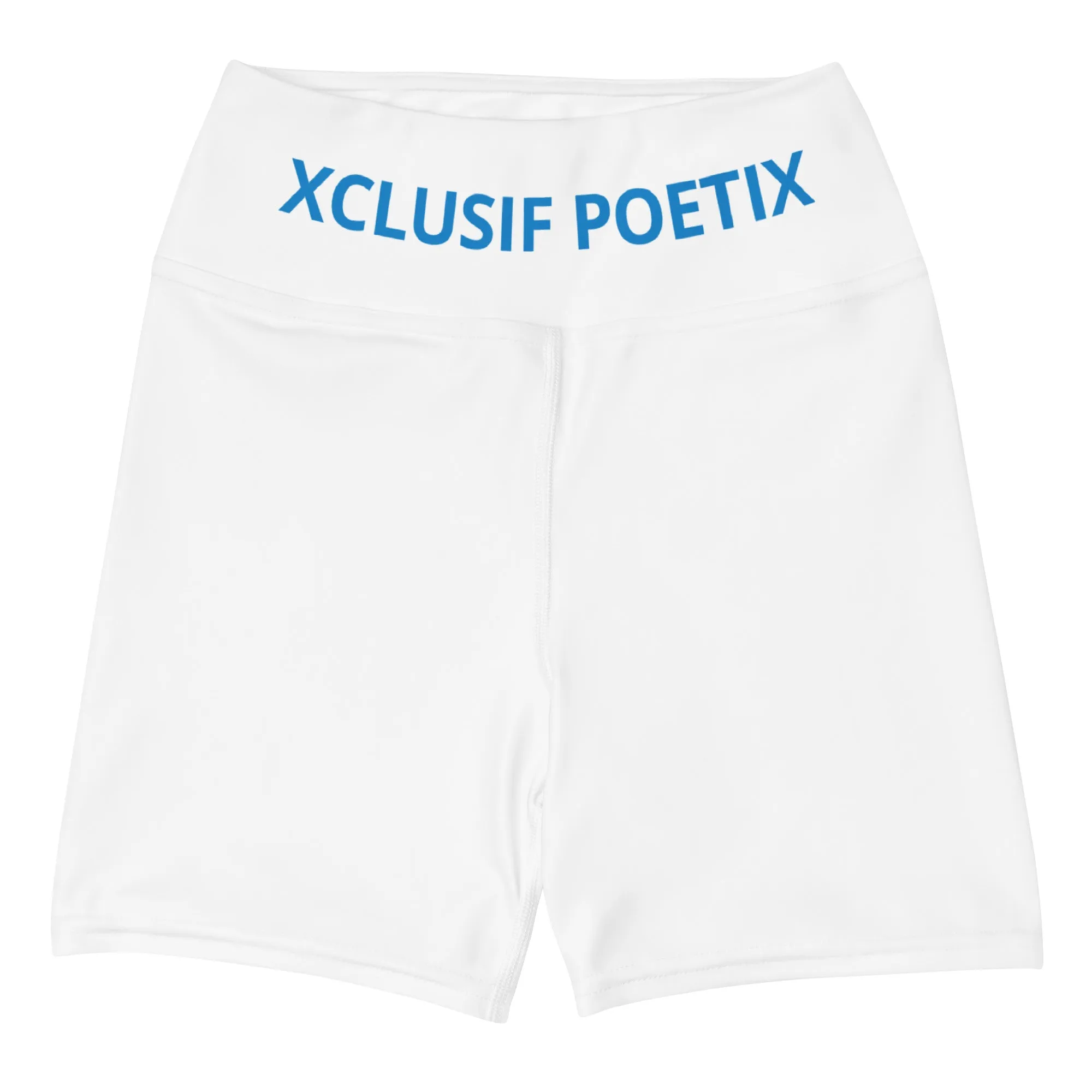 XCLUSIF POETIX WHITE & BLUE Women's Leggings Shorts