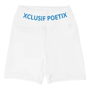 XCLUSIF POETIX WHITE & BLUE Women's Leggings Shorts