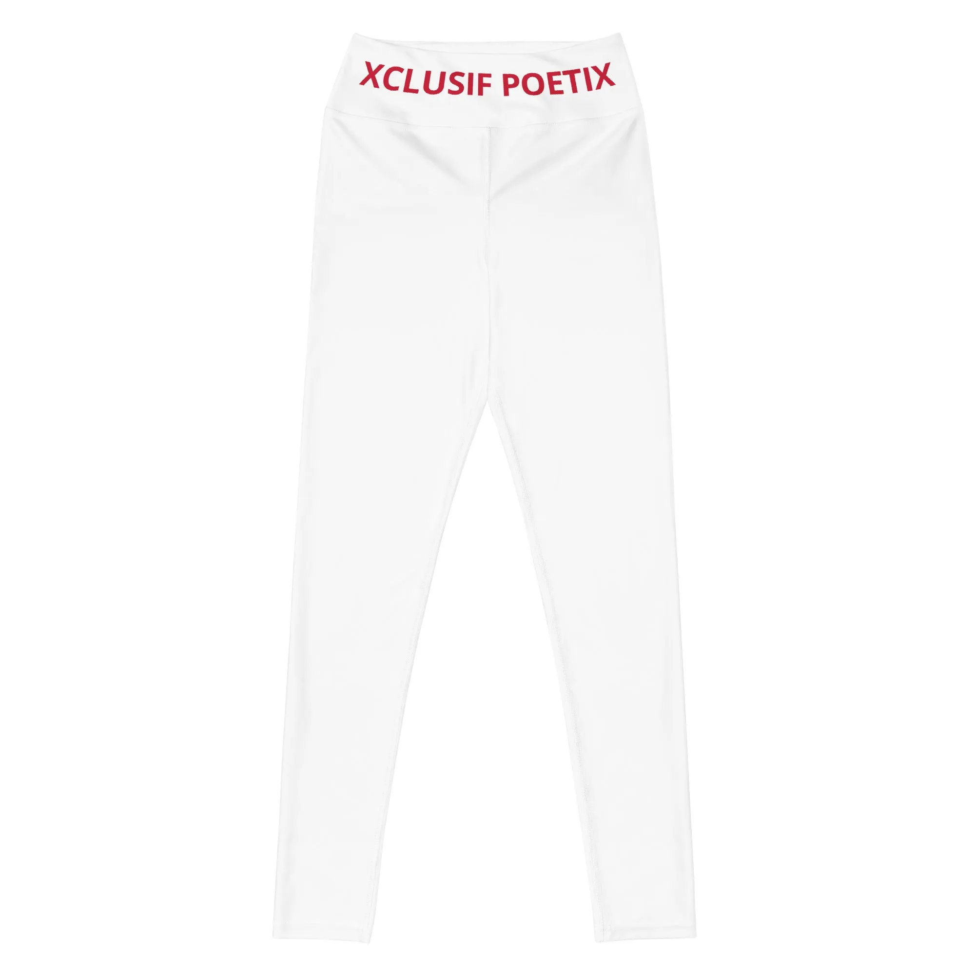 XCLUSIF POETIX WHITE & RED Women's Leggings