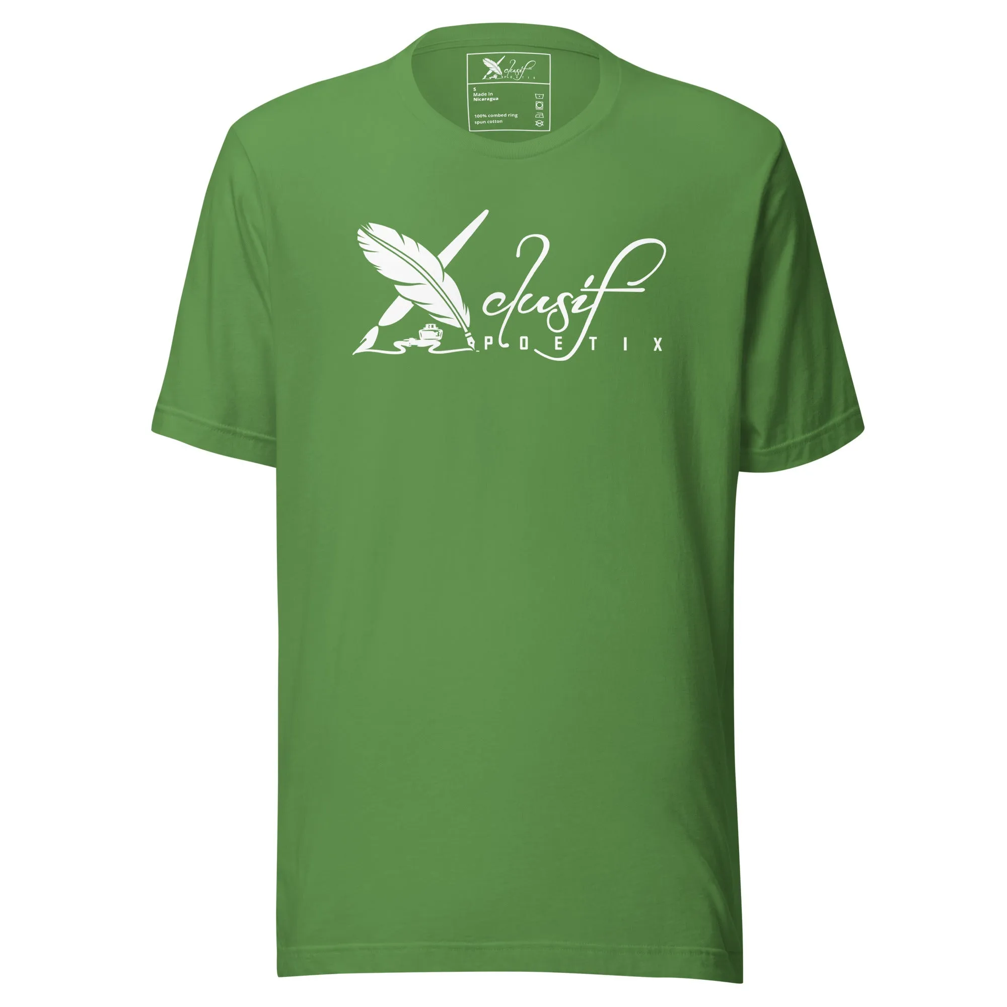 XCLUSIF POETIX WHITE BIG LOGO Unisex t-shirt
